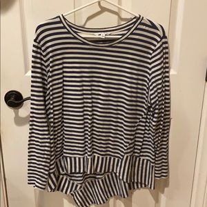 CAbi Striped Angled Tee